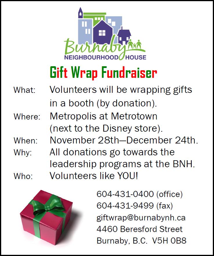 burnaby-neighbourhood-house-volunteers-needed-for-gift-wrapping